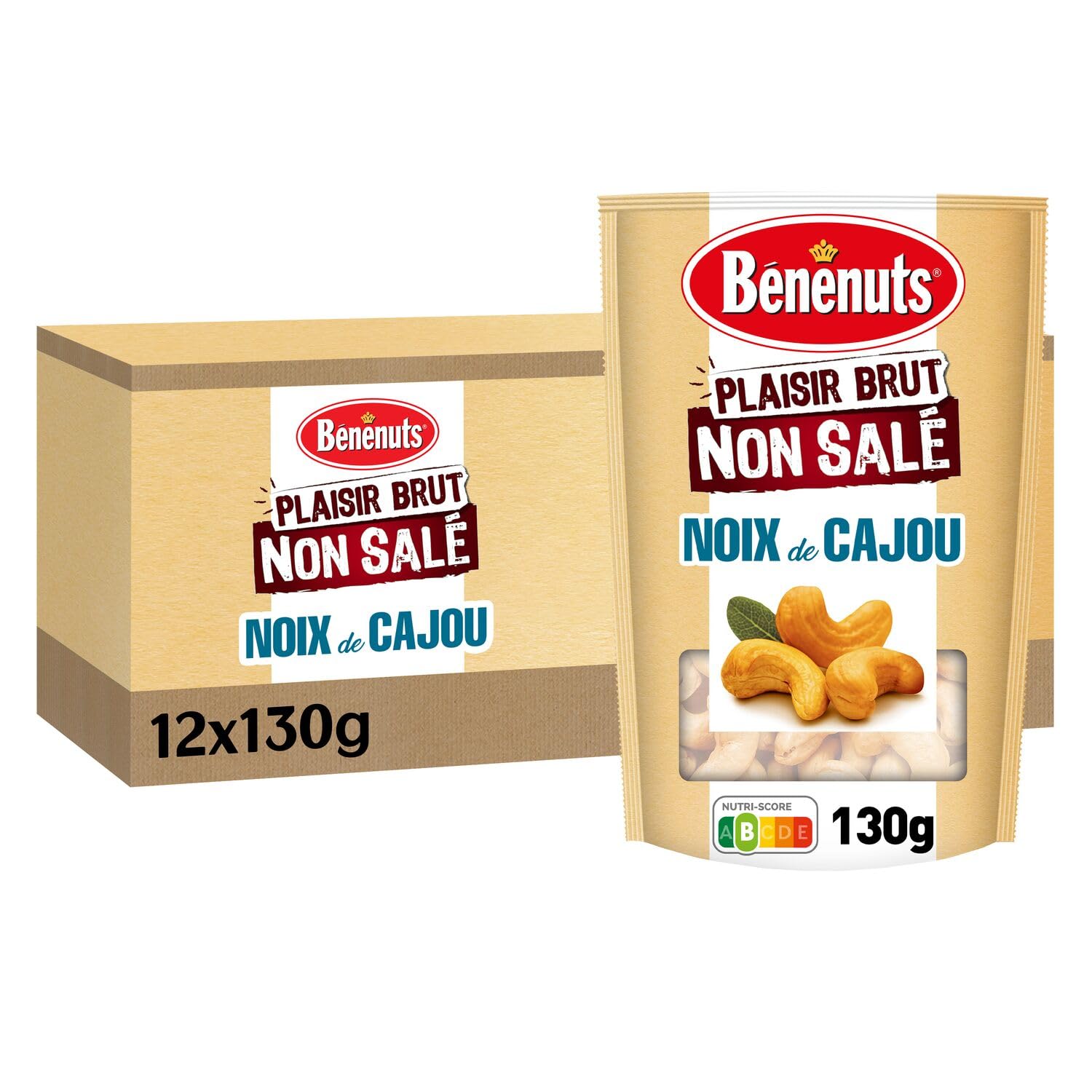Benuts Genuss ungesalzen Cashewnuss, 12 x 130 g
