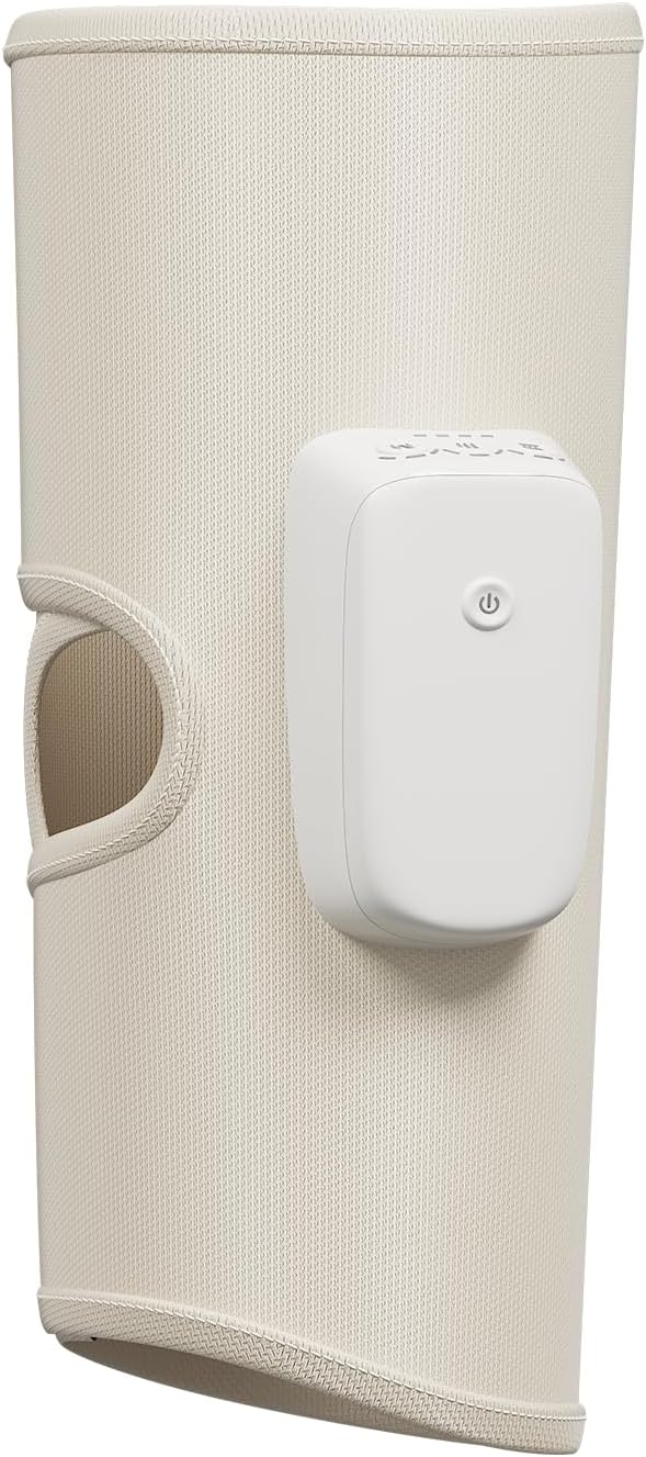 Cordless Air Compression Leg Massagers for Circulation and Pain Relief with Heat, 3 Modes 3 Intensities Relax Wearable Thigh or Calf Leg Massagers for Home Office Gym, Gift for Men Women