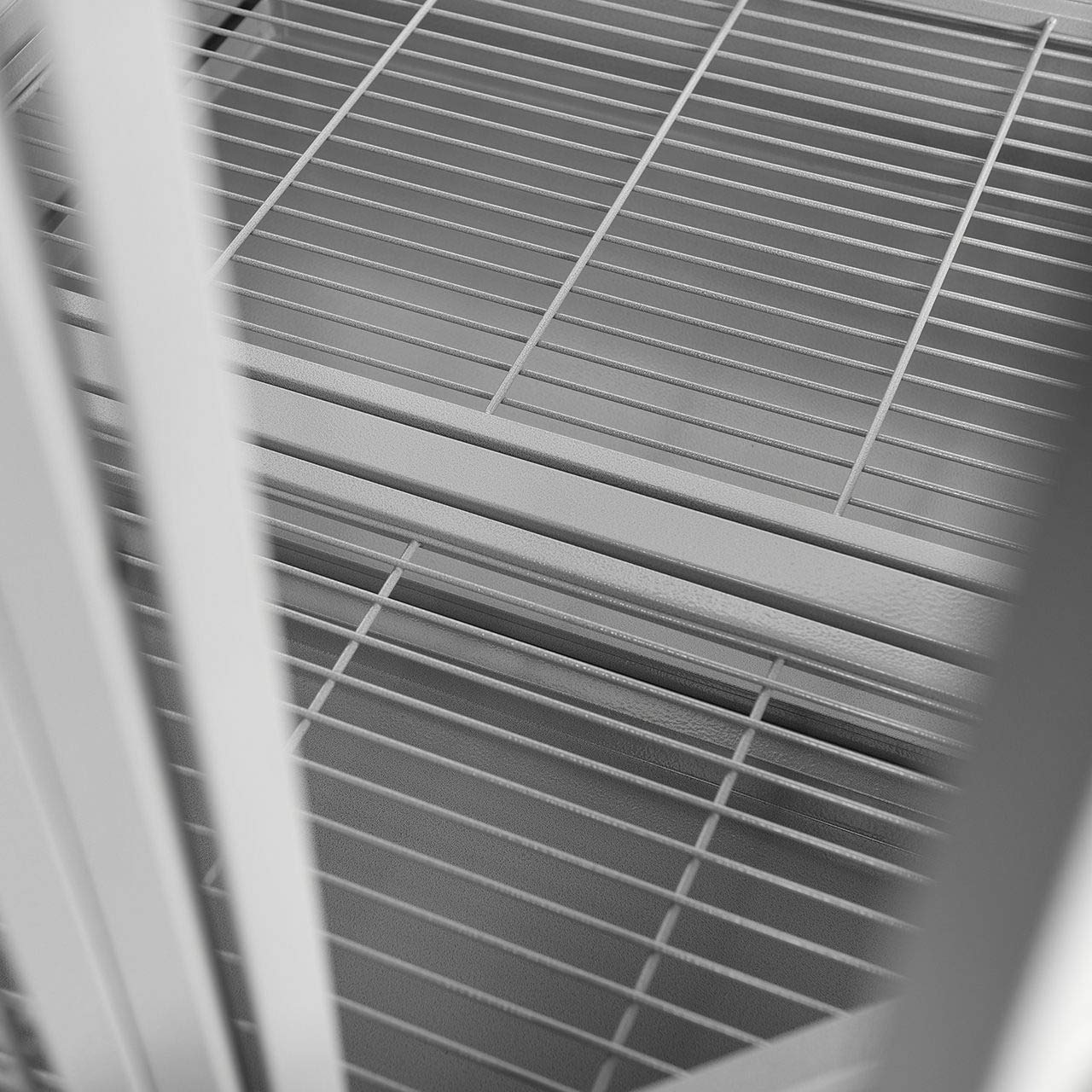 Montana Cages | Eckkäfig Denver - Eckvoliere XXL in hellgrau | Papageienkäfig, Papageienvoliere