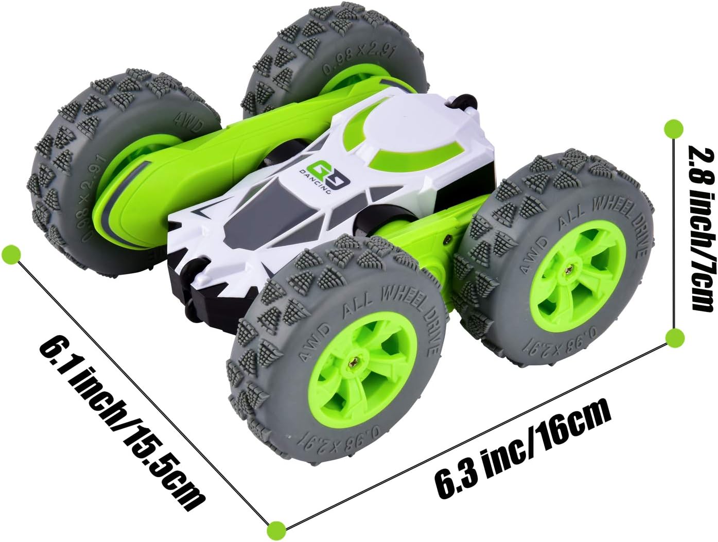 Cradream Remote Control Cars | RC Car Toys 4WD Stunt Car 360° Rotating Toy 2.4GHz Remote Controls 4|7 Years Old Boys Kids Gifts Toys Car : Toys & Games