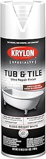 12 Cheap Bathroom Ideas for Easy Budget Friendly Upgrades 79 Krylon K04502007 Tub & Tile Ultra Repair Finish Spray Paint, Aerosol, Br...