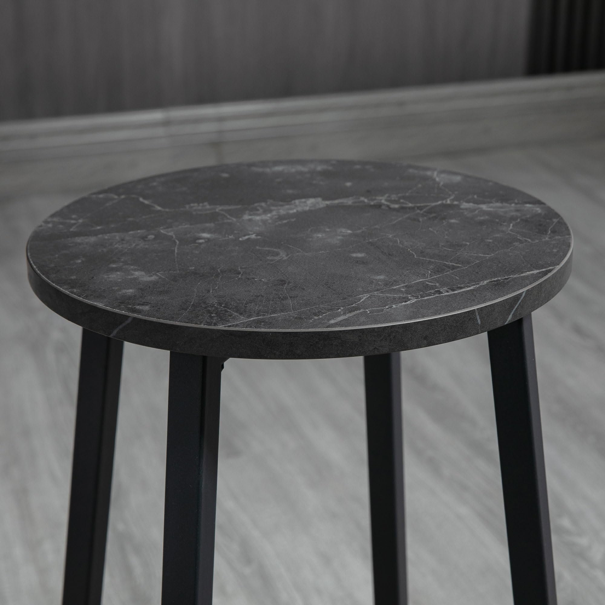 HOMCOM table de bar avec tabourets, set de 3, meubles de salle à manger, table haute