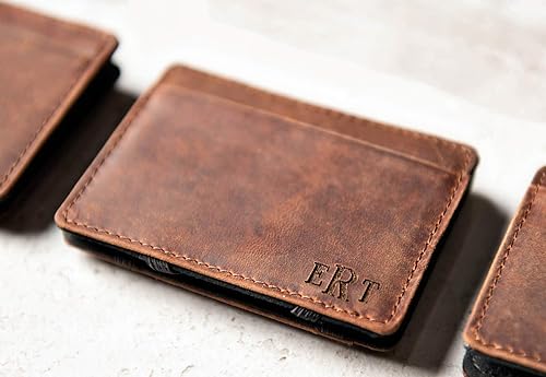 Miniatura 8 de Personalized Distressed Leather Flip Wallet by Left Coast Original