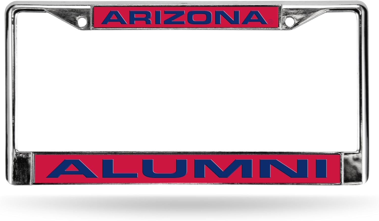 Rico Industries NCAA Unisex Laser Cut Inlaid Standard Chrome License Plate Frame