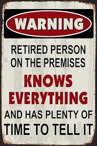 Miniatura 5 de Sokomurg Letrero retro vintage de metal divertido de 5.9 x 7.9in, advertencia de atención, bar, pub, club, cafetería, restaurante, cocina, interior,