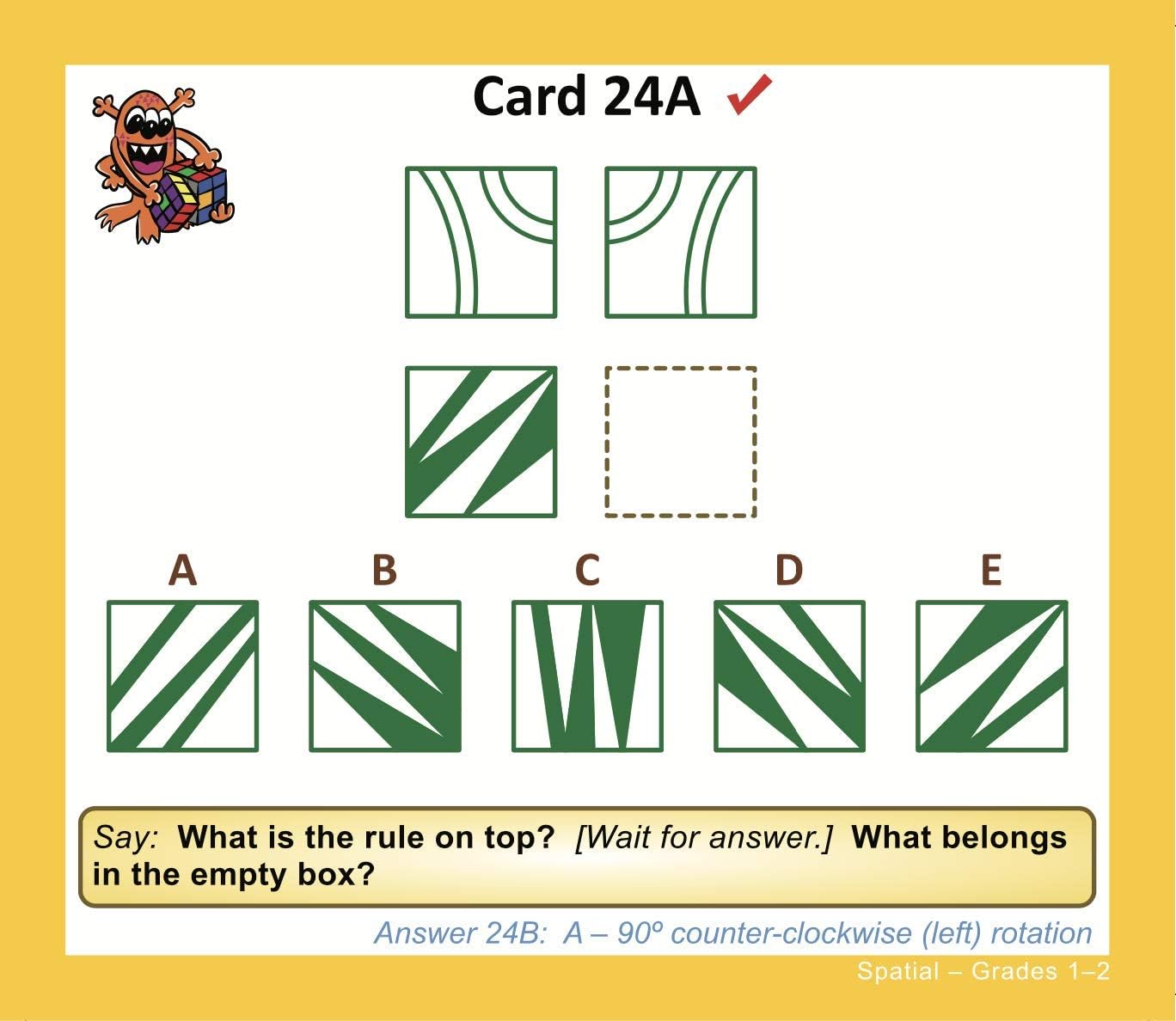 TestingMom.com Gifted Learning Flash Cards – Visual Spatial Concepts for 1st - 2nd Grade – Non-Verbal Puzzles for NNAT Test, NNAT2, NNAT3, CogAT Test, Iowa Test, NYC Gifted and Talented, and More!