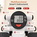 HOUSIQO Portable 2-in-1 Mini Stepper Machine with Resistance Bands & LCD Display, Compact Home Cardio Exercise Stepper for Weight Loss, Leg & Full Body Workout gallery image