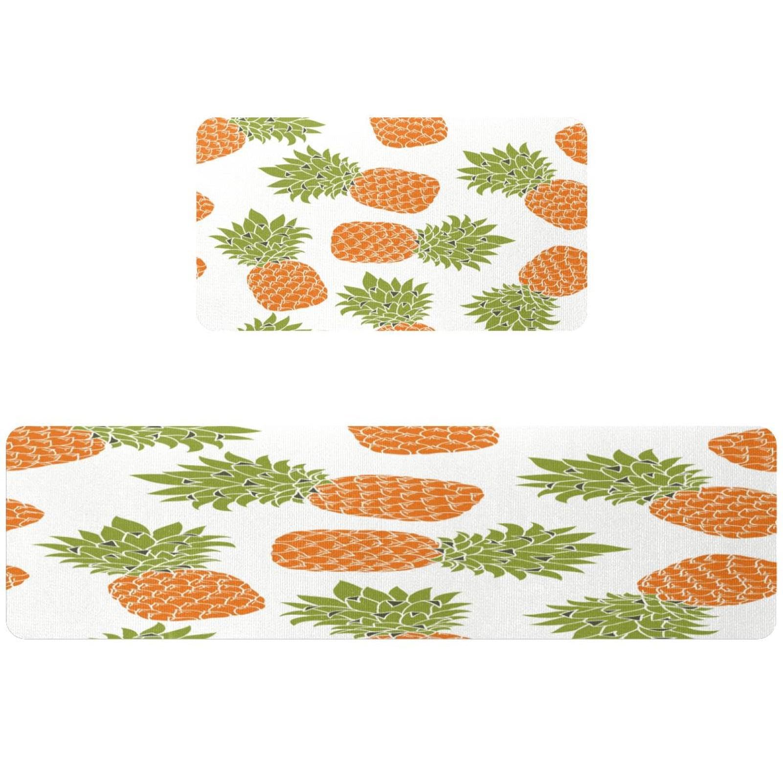 Tapis de cuisine antidérapant lot de 2 lavable tapis de sol absorbant pour buanderie