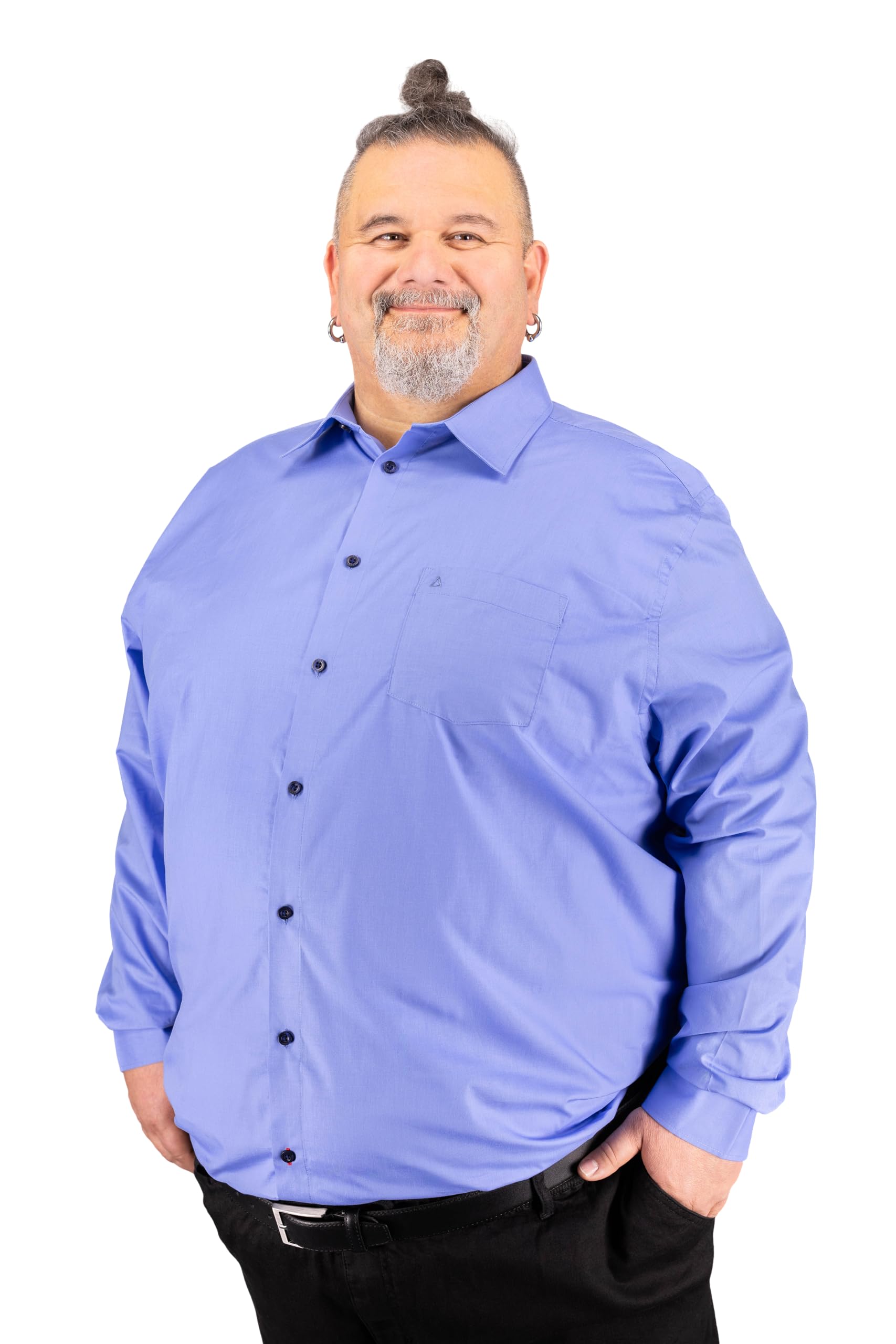 ADAMO Herren Businesshemd Langarm Comfort FIT Übergrößen 2XL-14XL