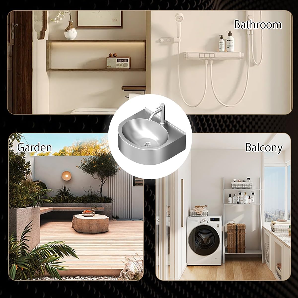 Eckwaschbecken Aus Edelstahl,Wandhängendes Aufsatzwaschbecken Badezimmer,Oval Eckig Waschbecken,Modernes Waschbecken,Waschbecken Gäste Wc,Handwaschbecken Klein Gäste Wc,Für Kleine Räume(Gold)