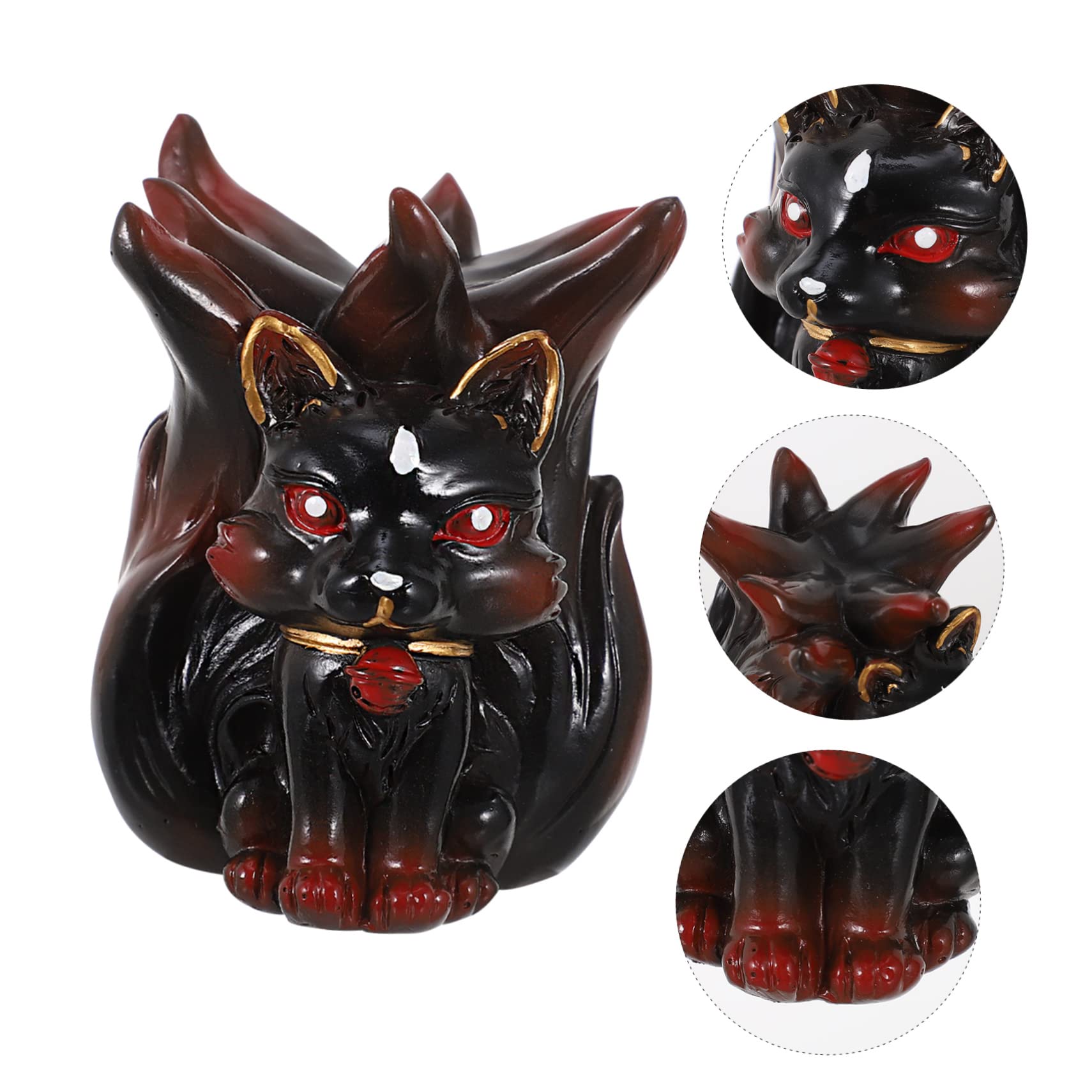 九尾狐水晶台座付き