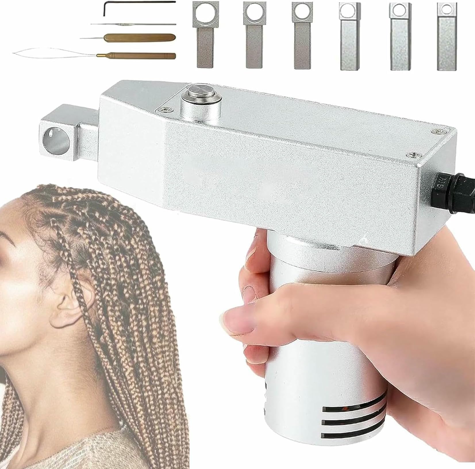 Machine dreadlock automatique : kit outils Loc Maker portable complet avec accessoires