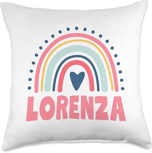 Lorenza Name Custom Woman Myth Legend - Almohada para fiesta de cumpleaños, 18 x 18 pulgadas, multicolor