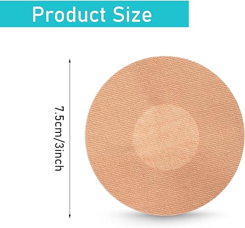 Miniatura 3 de Parches adhesivos médicos con cubierta para sensor de glucosa, 25 parches flexibles impermeables, sin pegamento en el centro, parche CGM precortado