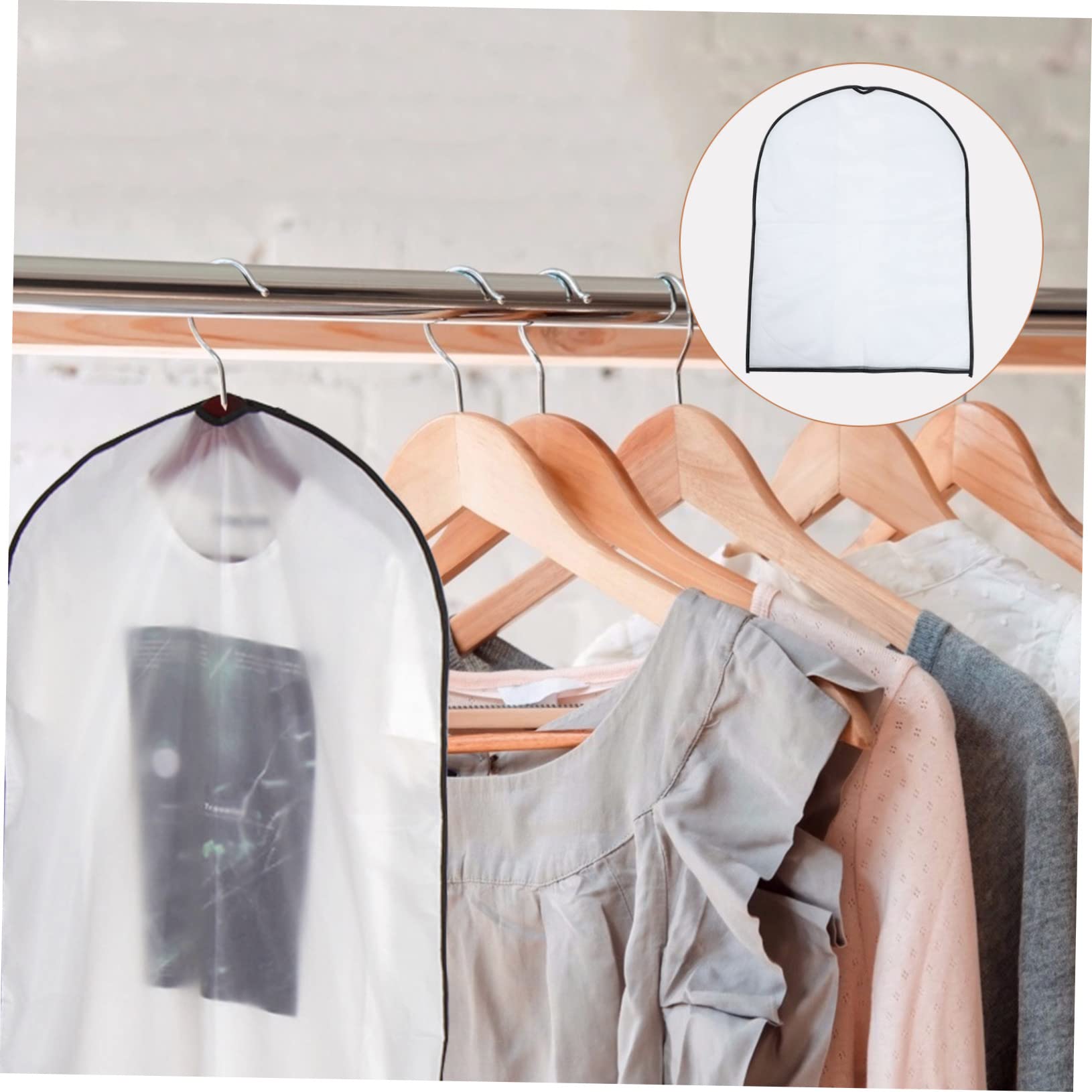 10piezas Bolsa Polvo De Fundas Para Guardar Vestidos y Ropa Funda Para Armario Transparente Para Colgar Ropa Casa o Dormitorio