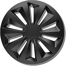 Hub Caps 16 Inch – Black Wheel Trims Set of 4 13-16 Inches – The Rock Wheel Trims for Most Car Brands and Steel Rims – Decorative Caps in Black or Silver – Wheel Rim Cover for Car Rims