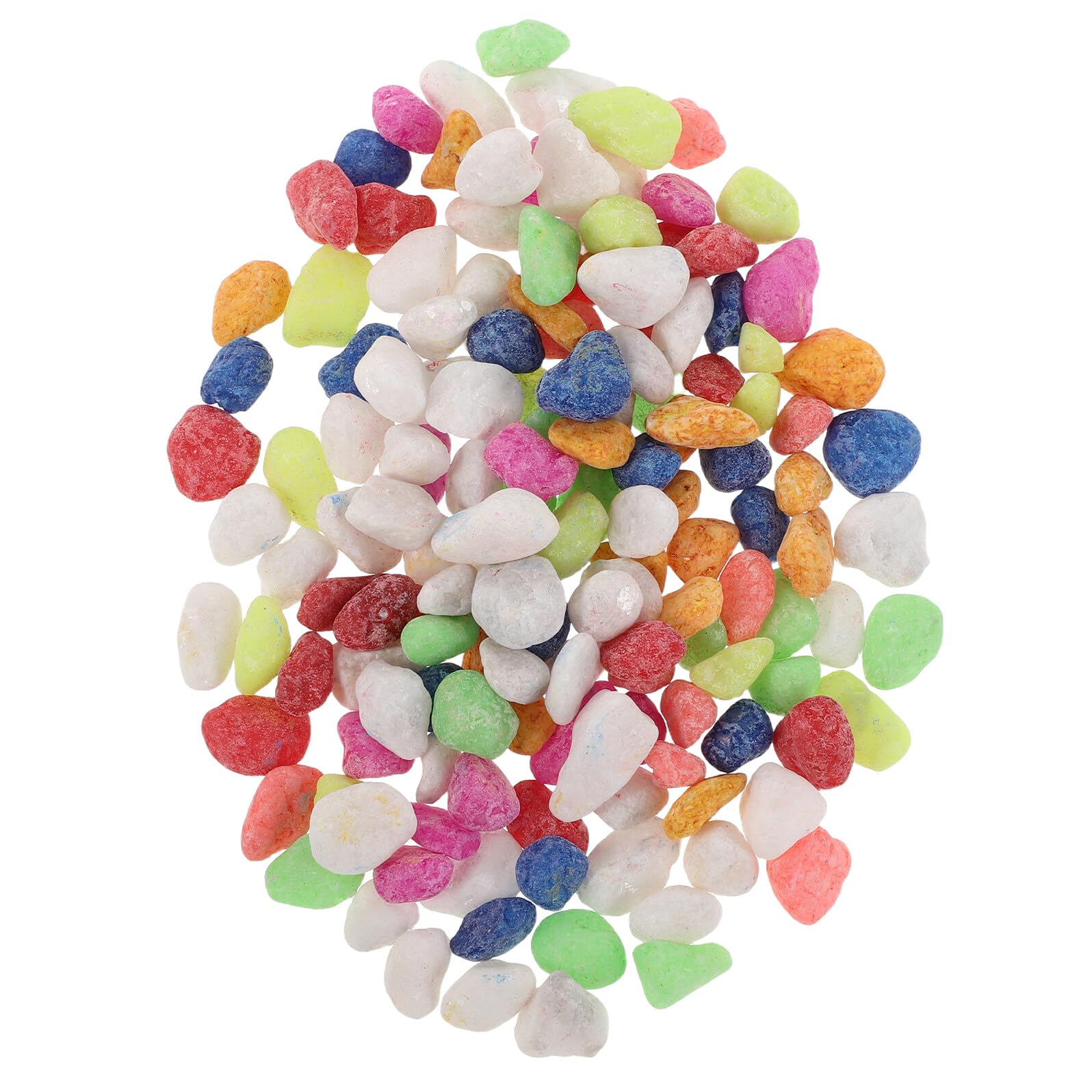Toyvian Bunte Kleiner Kieselsteine 08 12cm Farbige Ziersteine aus Flusskies 1 kg Dekorativer Aquarienkies und Pflanzkies für Sukkulenten und Hydrokultur