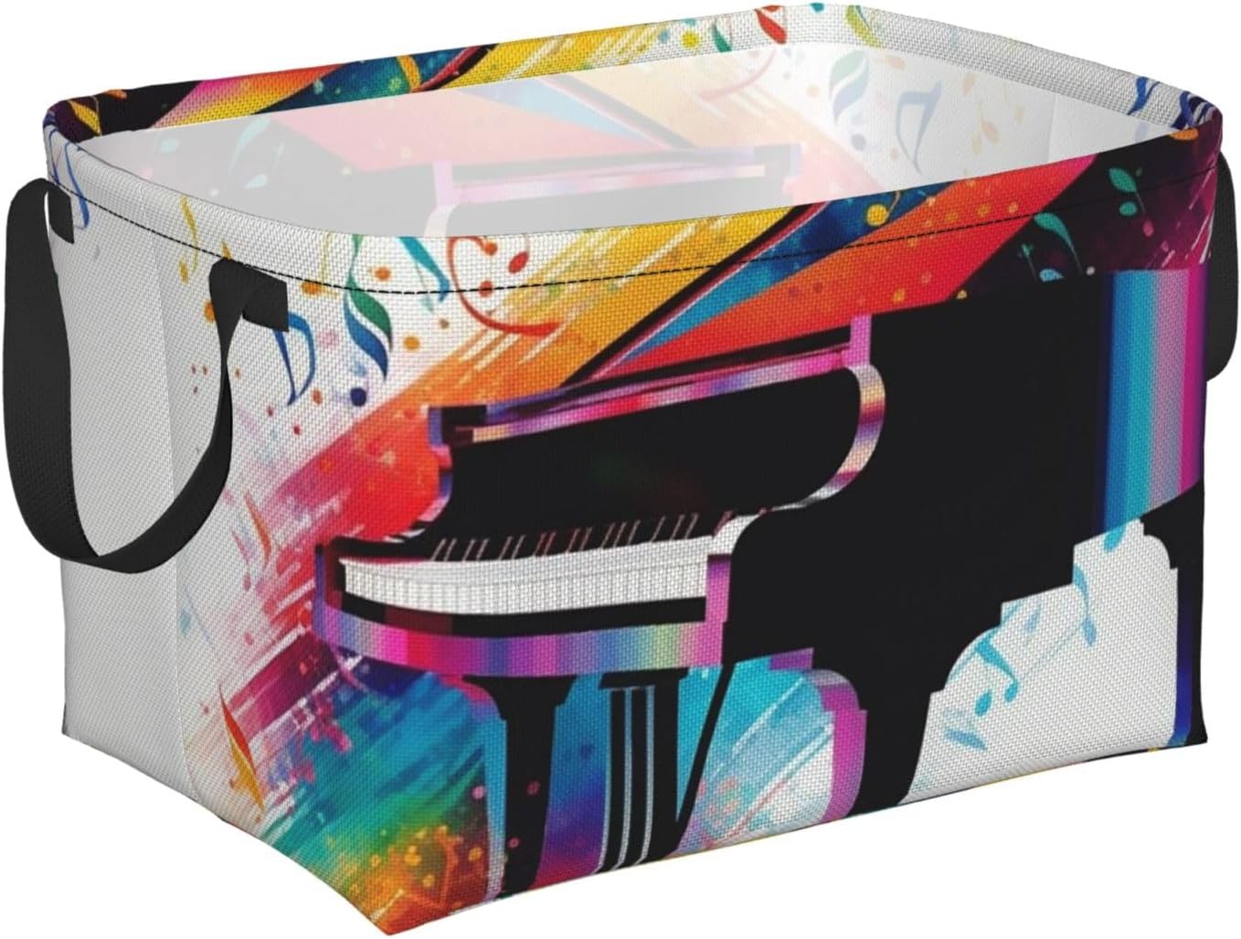 Rectangular Storage Basket With Handles Storage Box Bins Shelf Basket
