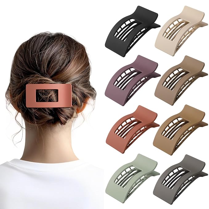 Pack de 8 pinzas planas para el cabello miniatura 9