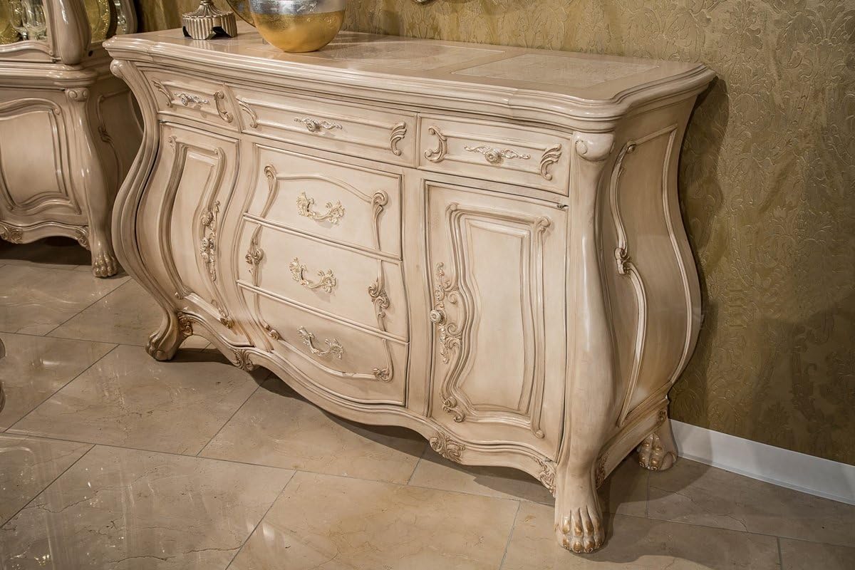 Aico Amini Chateau de Lago Dining Furniture in Blanc Finish (Sideboard)