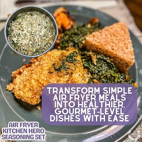 Miniatura 7 de Juego de condimentos Air Fryer Kitchen Hero | Auténticas mezclas de condimentos para lotes pequeños | 6 mezclas de especias gourmet totalmente