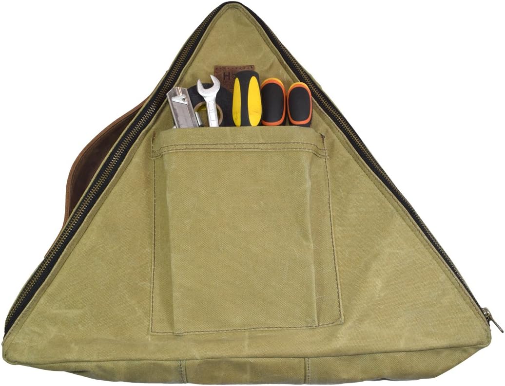 Waterproof Waxed Canvas Emergency Case For Roadside Preparedness Travel, RV, Camping, Car Handmade by Hide & Drink