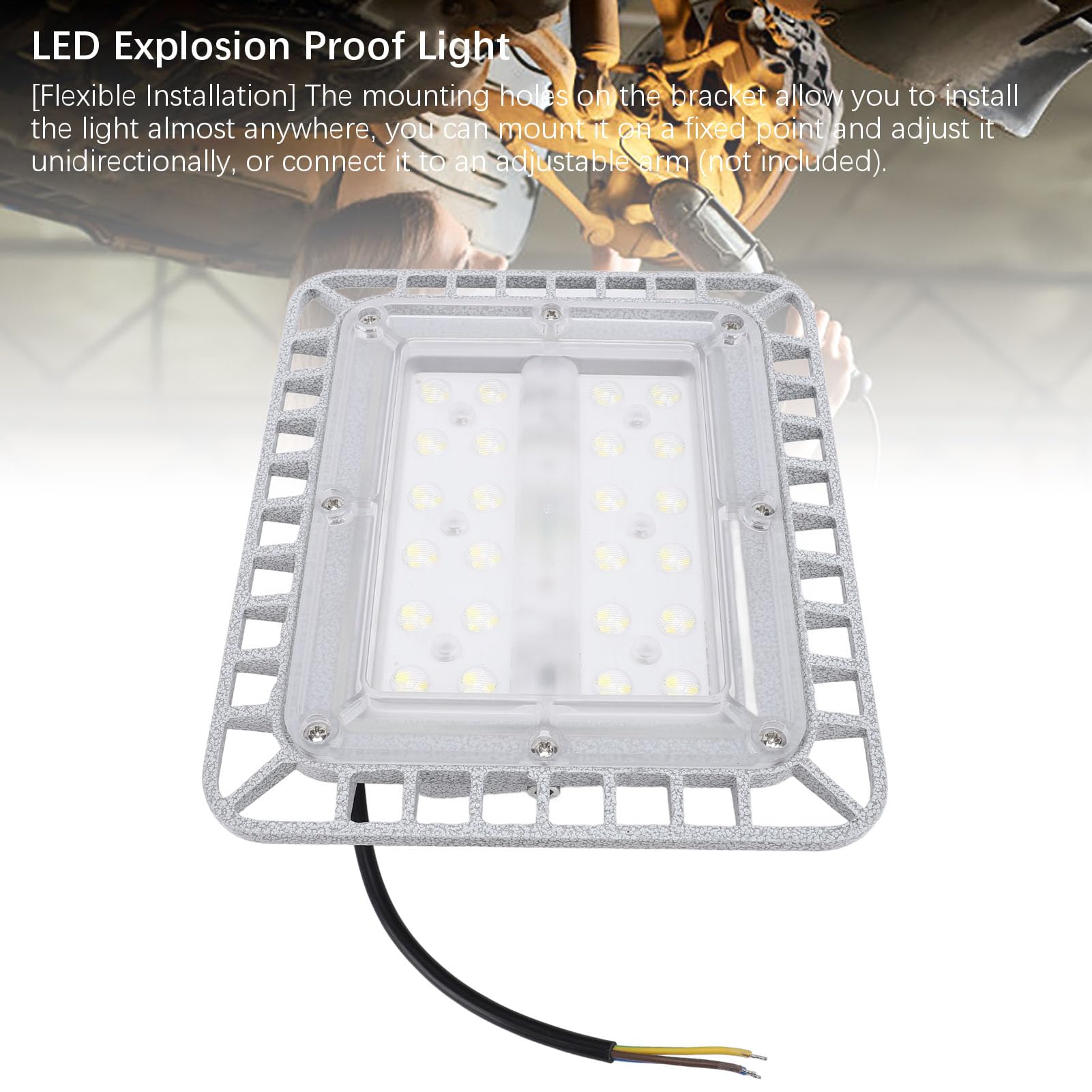 Cryfokt Industrial Die Cast Aluminum LED Explosion Proof Lamp 50W 5500LM