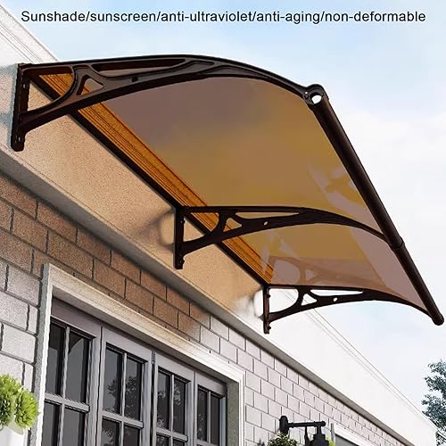 Miniatura 3 de Toldo para puerta delantera, patio, porche, toldo de protección contra la lluvia y la nieve, cubierta de protección contra la lluvia para ventana,