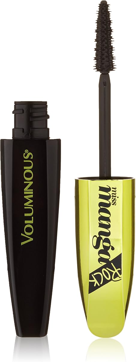 L'Oreal Paris Cosmetics Voluminous Miss Manga Rock Mascara, 387 Blackest Black, 0.27 Fluid Ounce