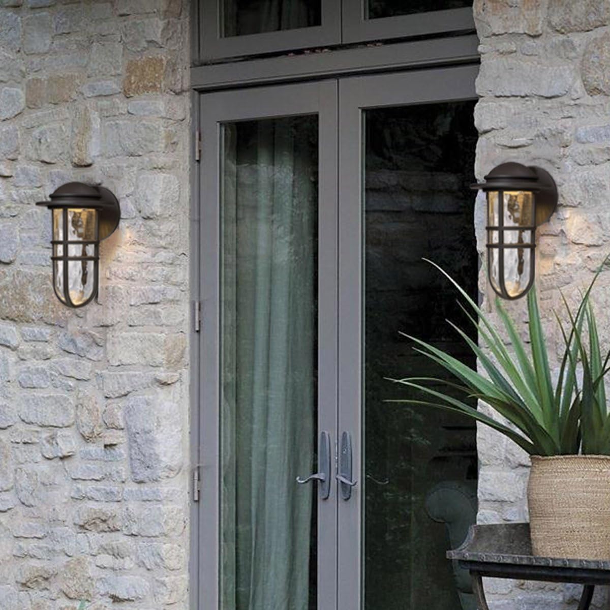 WAC Lighting dweLED, Steampunk 13in LED Indoor and Outdoor Wall Light 3000K in Bronze