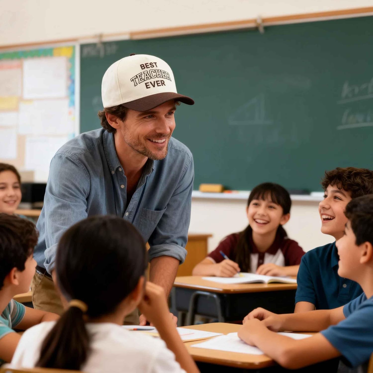 Waldeal Teacher Hat for Women Men, Teacher Appreciation Week Gifts, Adjustable Cotton Teachers Baseball Cap, Graduation Gift, Retirement, Thank You Present - Image 3