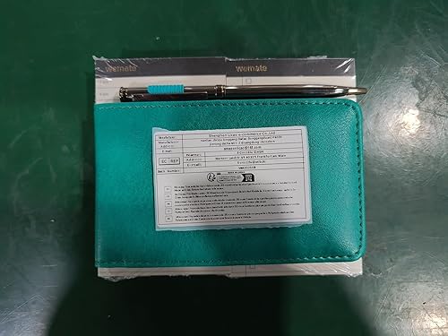 Miniatura 9 de WEMATE Juego de 10 soportes para bloc de notas de bolsillo, bolígrafo de metal y 8 recambios de libro de notas de 3 x 5 pulgadas, perfecto para