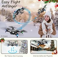 Wipkviey T26 FPV Drón 1080P Kamera, 3D Bukfenc, Összecsukható, 26-30 Perc Repülés 4