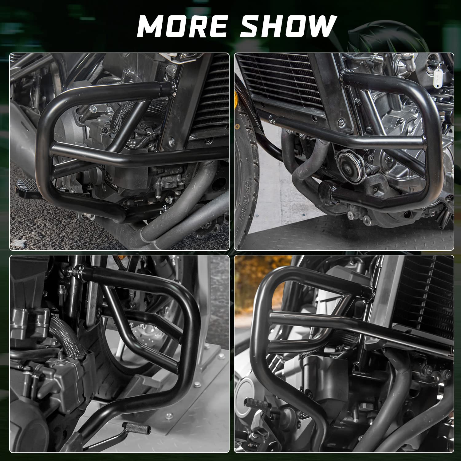 Patin De Béquille Latérale Moto Honda Rebel 1100 2020-2023 - Aluminium CNC Noir, Stabilisation Renforcée