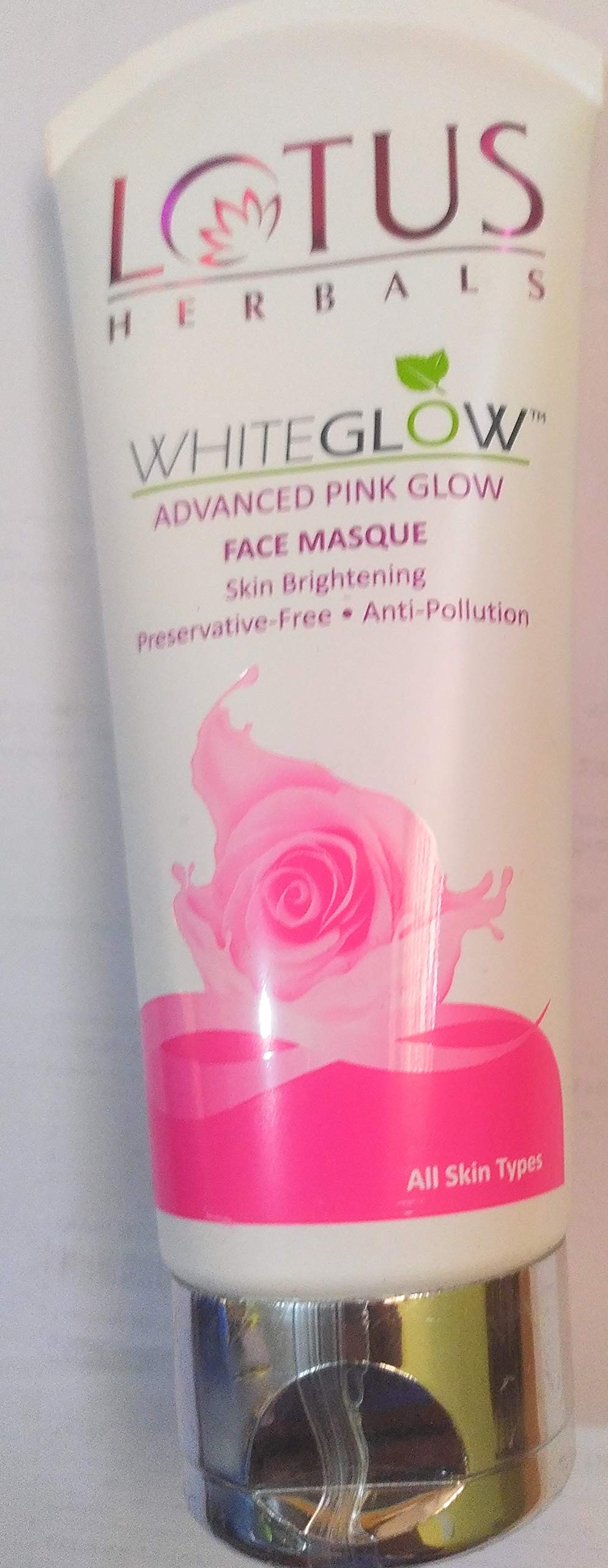 Lotus Herbals Whiteglow Advanced Pink Glow Face Mask | Preservative Free | Suitable for All Skin Types | 100g