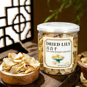 Dried Lily 3.52oz/100g, Pure Natural Product-Premium Dried Lily Bulb Stems