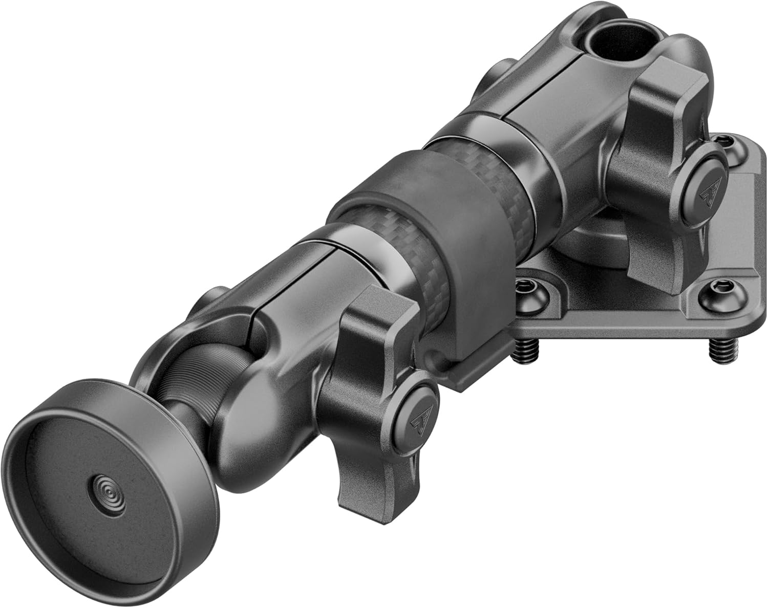 Tackform All Metal Dash Mount Magnetic CB Microphone Holder Compatible with 2024 – 2025 Jeep Wrangler JL, 4xe, & Gladiator JT | Carbon Fiber Arm | Compatible with Midland MXT275 and MXT575 | Black