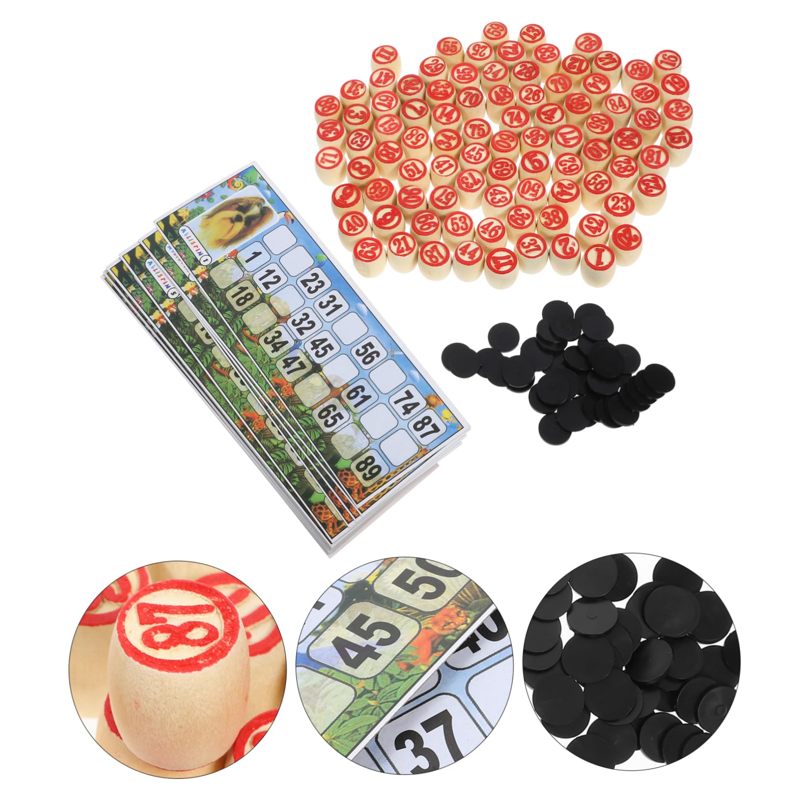 Gioco Numerico in Legno Set 1 Lotto Russo per Adulti