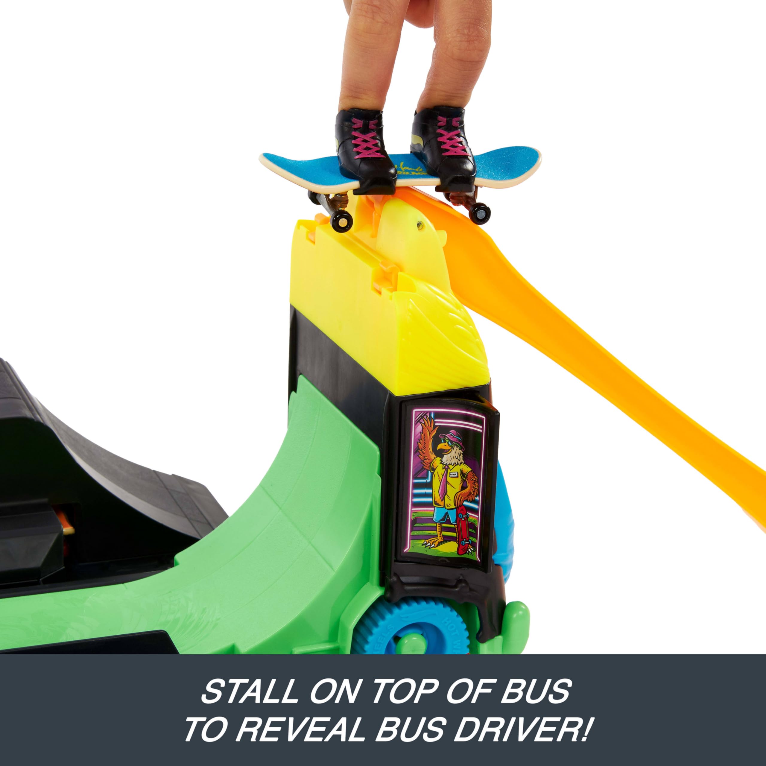 ホットウィール TONY HAWK TRANSFORMING SKATE BUS Hot Wheels Skate Park Tony Hawk Transforming Bus HXL15 : Amazon.sg