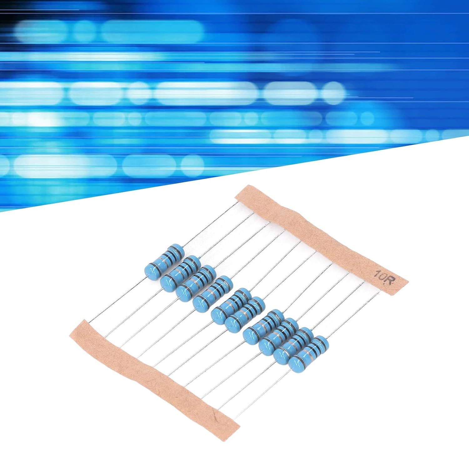 86 Values Resistor Kit, 1 Ohm to 1M Ohm Resistor Kit, 1% 1W Metal Film Resistors Assortment for Electronics Industry Equipment
