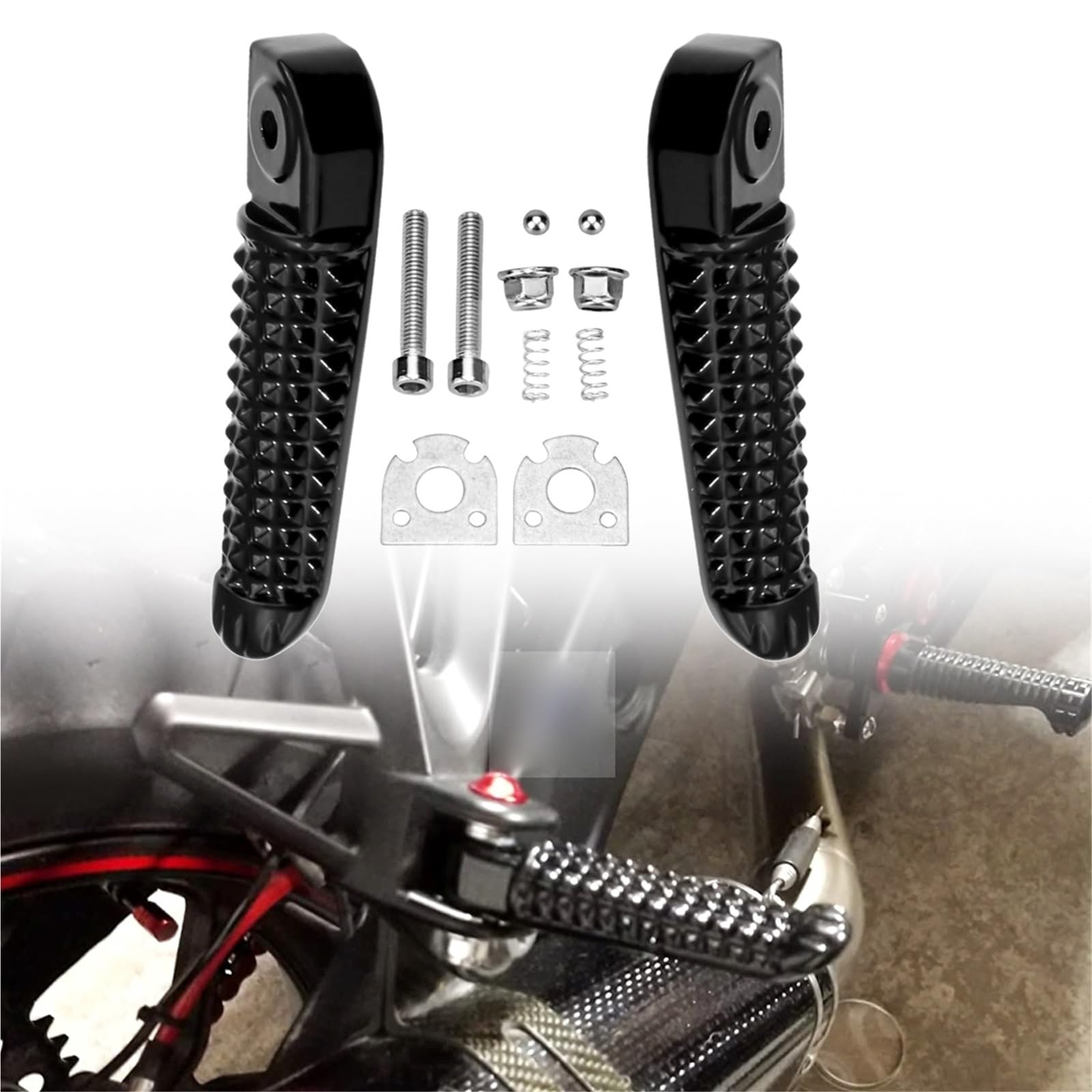 Repose-pieds moto antidérapant avant arrière Yamaha YZF R1 R6 contre la glisse - 8