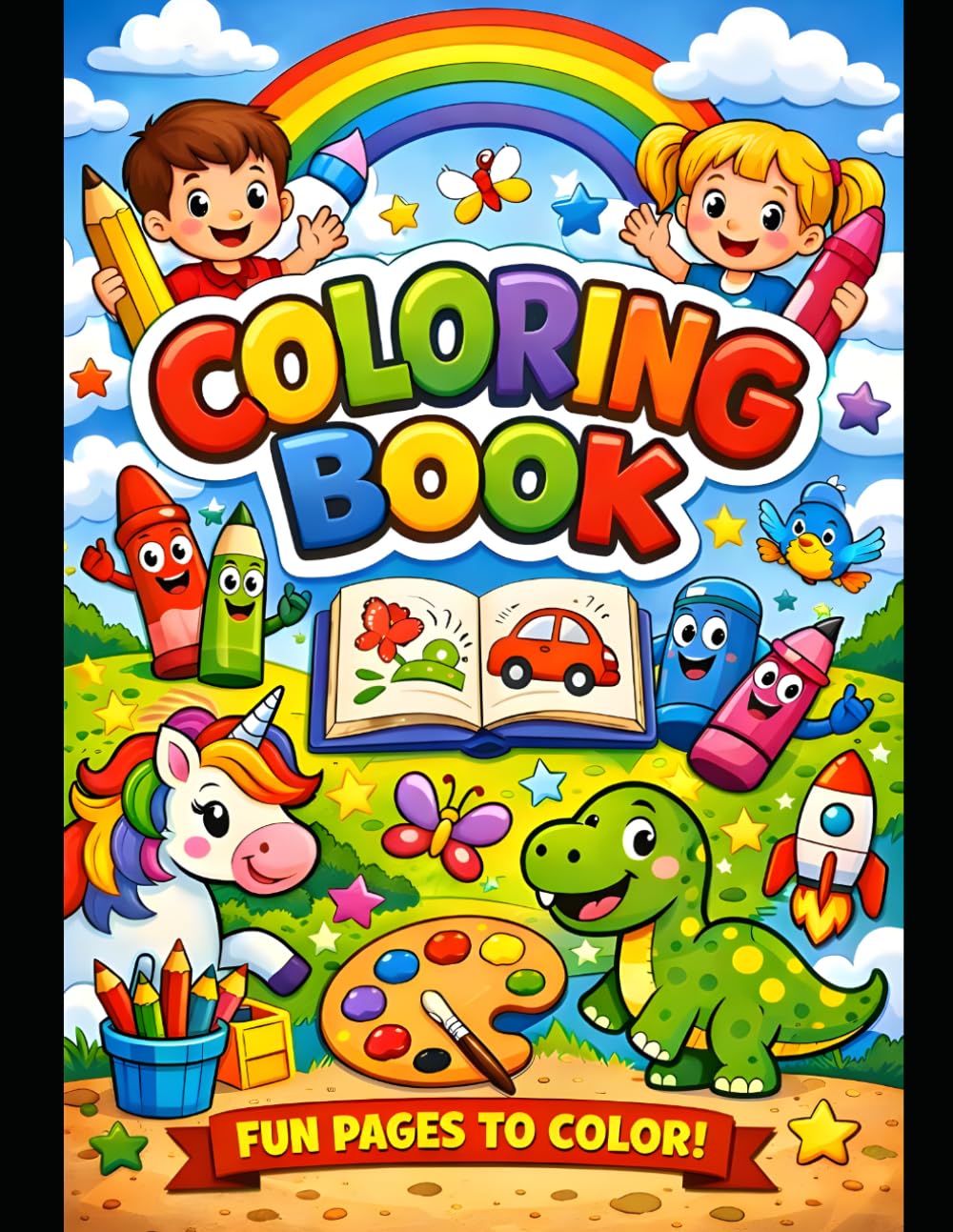 Animal Coloring and Activity Book for Kids Ages 3–6: Fun, Easy Coloring Pages with Simple Animal Designs for Toddlers and Preschoolers ages 3-6
