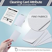 Vista 3 de Tarjetas de limpieza CR80, limpiador de lector de tarjetas de doble cara, tarjetas de limpieza de terminales de deslizamiento POS CK-CR80