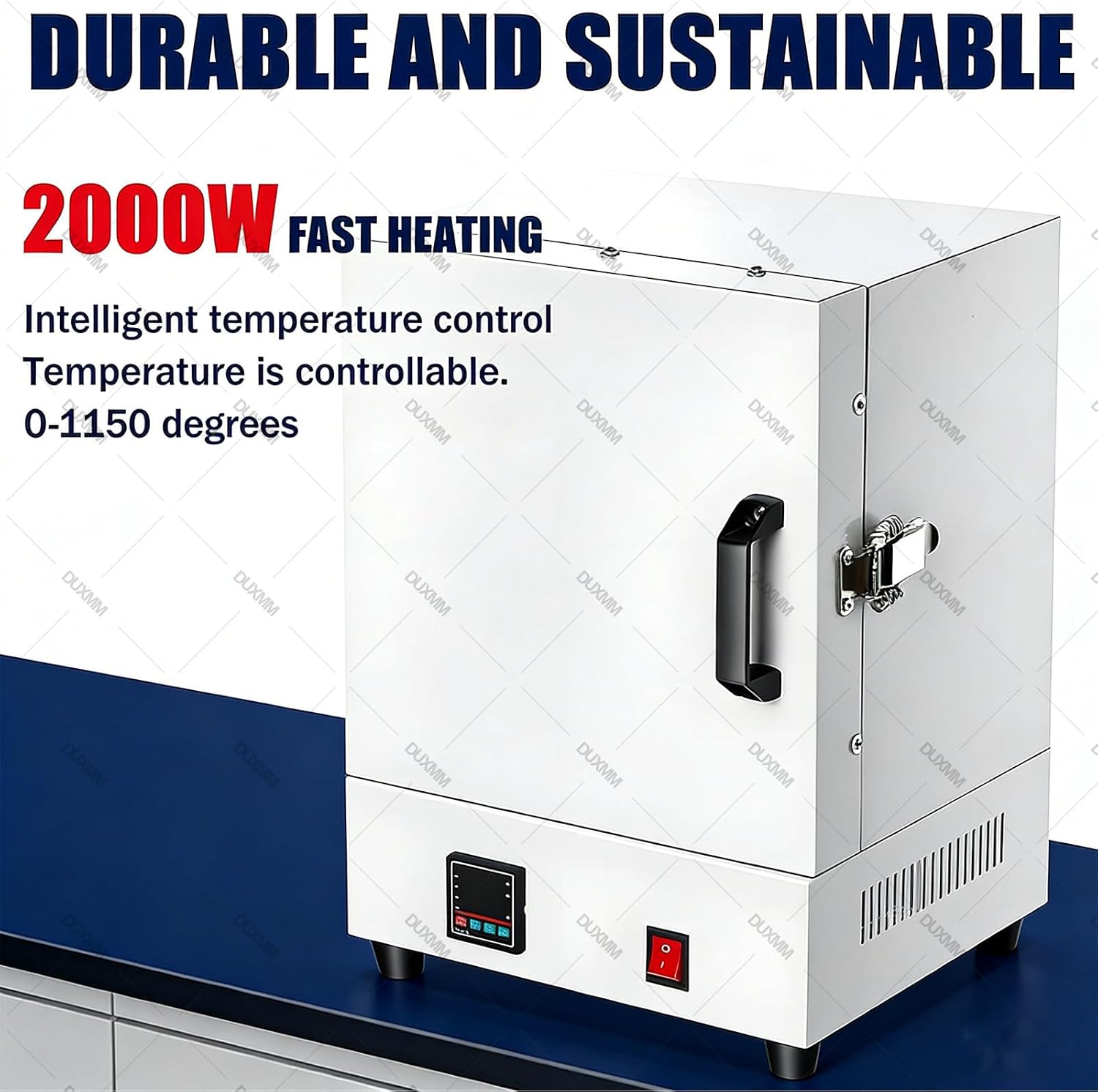 Muffle Furnace 2102℉(1150 ℃) Hi-Temp Burnout Oven High,Lab Enclosed Muffle Furnaces,Industrial Electric Burnout Oven,Electric Kiln for Jewelry Making, Metal Casting, Pottery Glazing