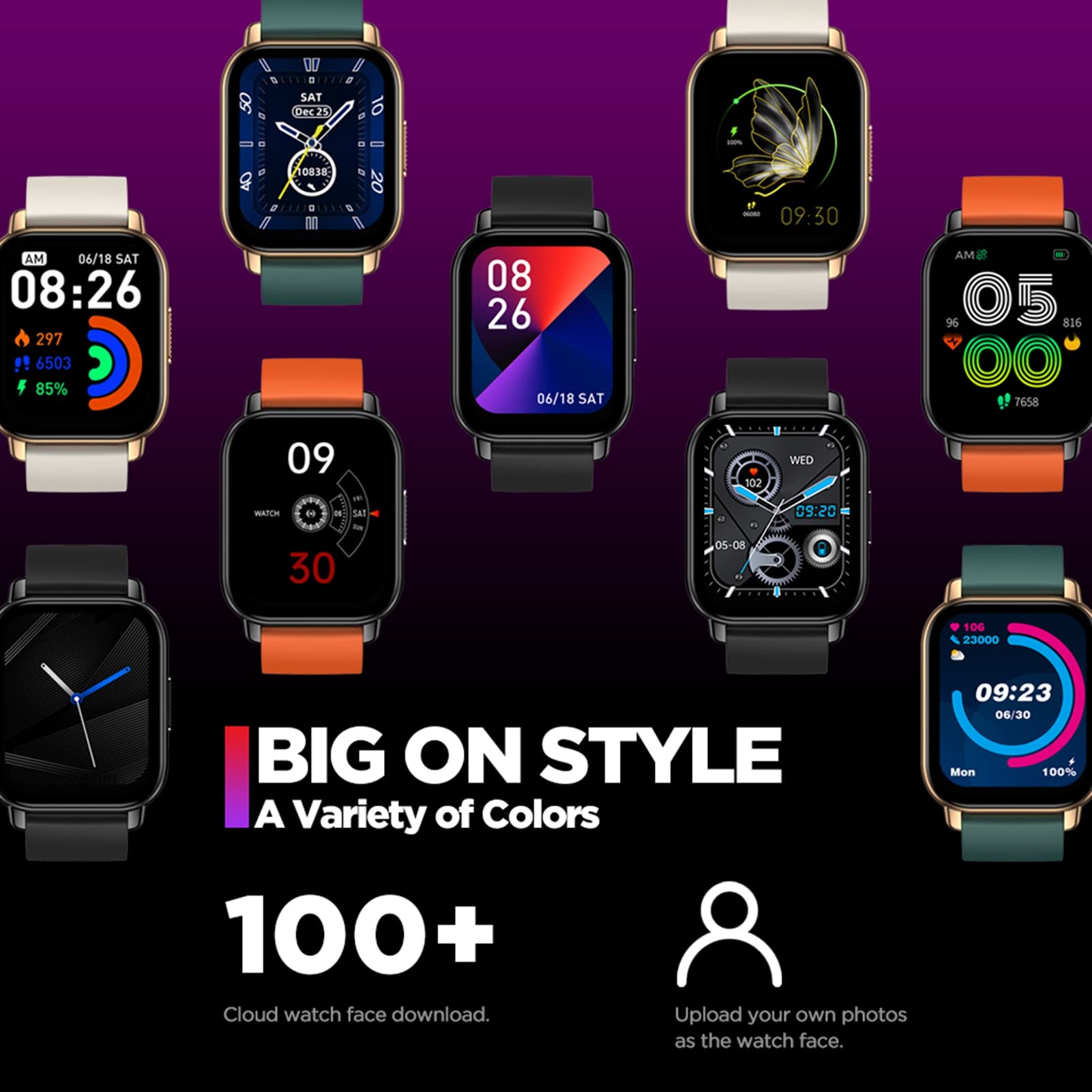 Zeblaze BTALK SMART WATM Multifunkcyjne monitorowanie zdrowia IP68 Wodoodporne sporty modowe BT Calling Smart Watch do biegania
