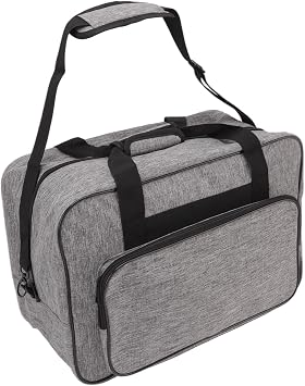 Sewing Machine Case, Sewing Machine Carrying Case with Multiple Storage Pockets, Universal Tote Bag with Shoulder Strap Compatible with Most Standard Singer