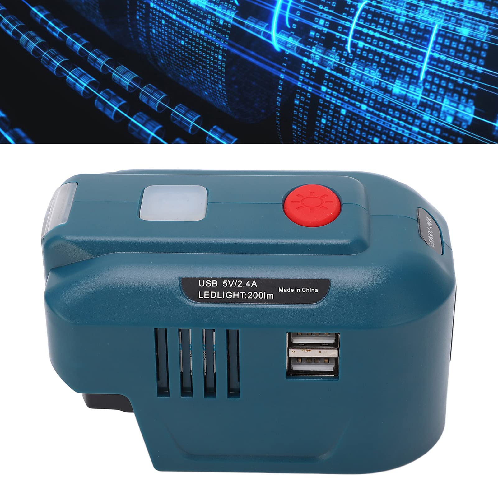 Ouitble Battery Power Inverter Battery Power Inverter 150W DC 18V to AC 120V Portable with 2 USB Output for Outdoor Camping and Electric Tools