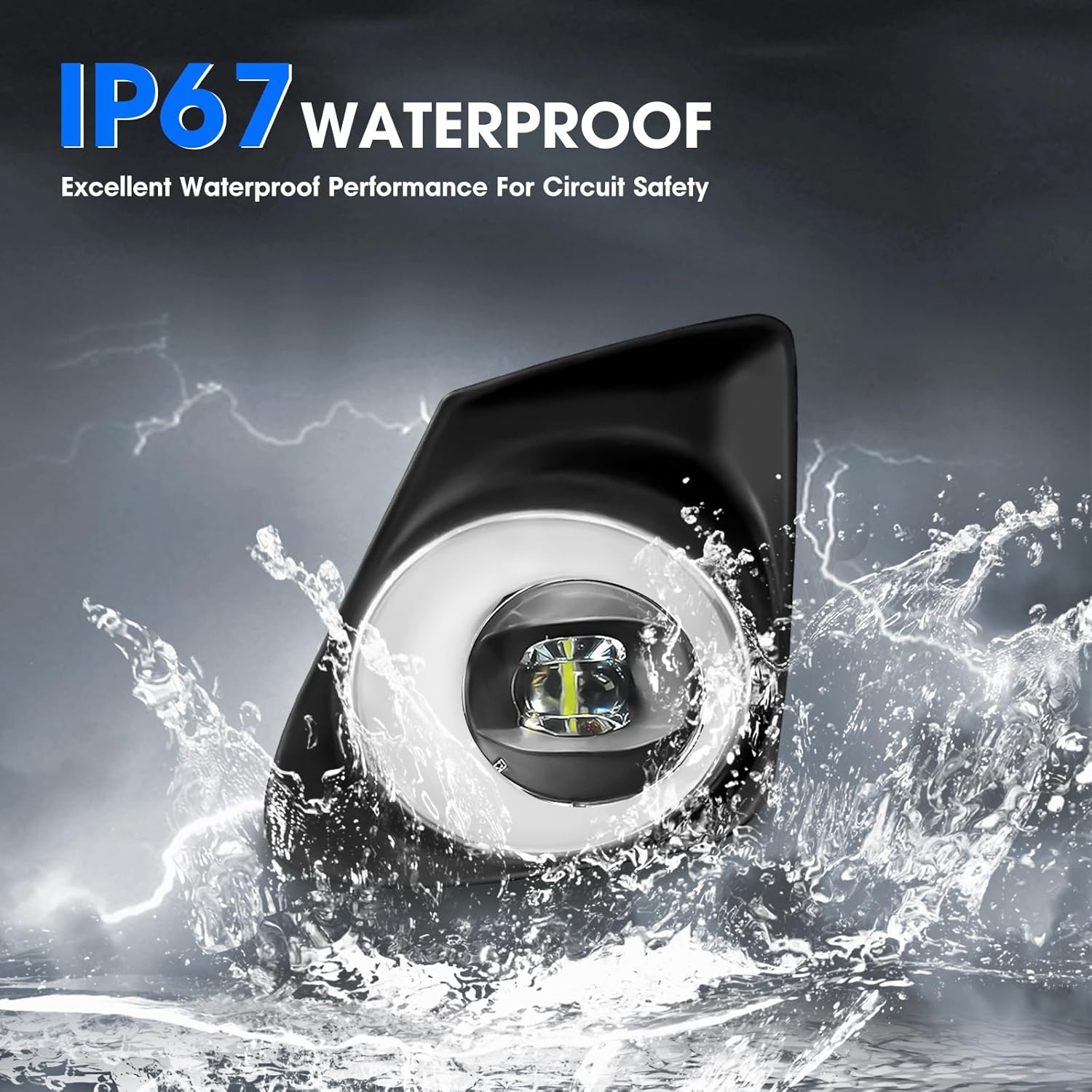 LED Fog Lights Assembly Compatible with Toyota Corolla 2011 2012 2013, Bumper Driving Fog lamp, DOT Certified - 1 Pair