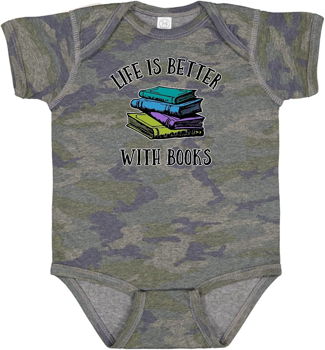 inktastic Life's Better with Books Baby Bodysuit