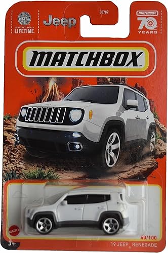 Matchbox Jeep Renegade '19, blanco 40100